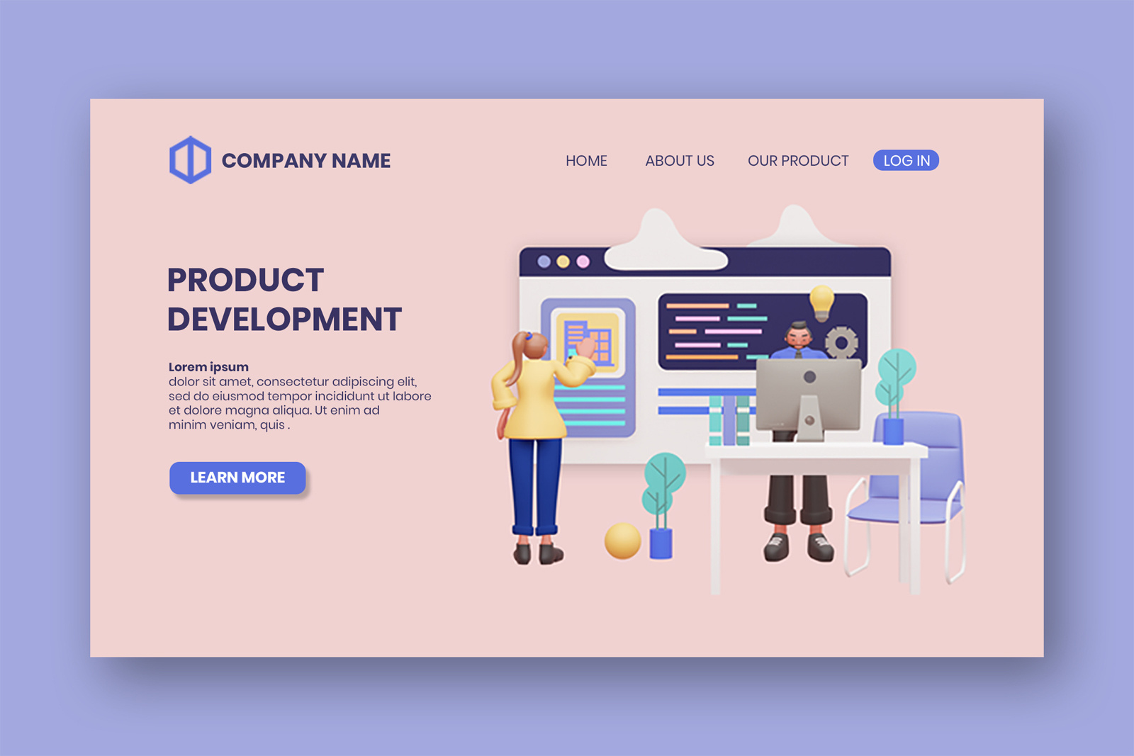 Example of Custom 3D Illustrations