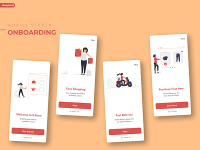 Onboarding DailyUI 023 app design daily ui 023 daily ui 23 daily ui challenge daily ui inspiration mobile app design mobile app ui design mobile ui design onboarding product app design ui