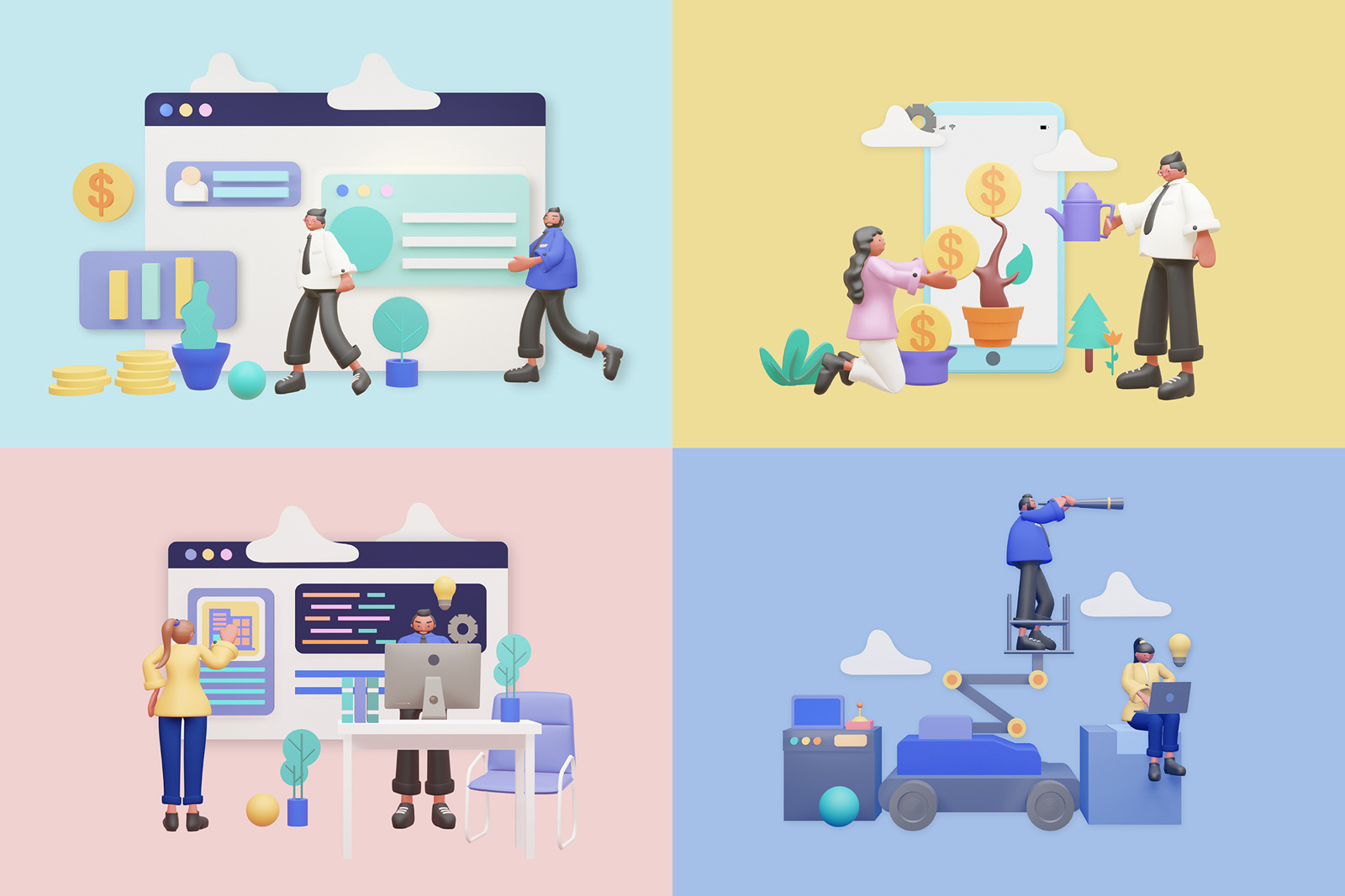 Example of Custom 3D Illustrations