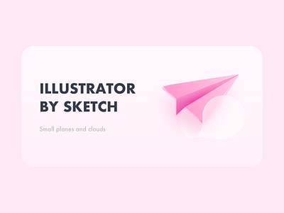 give me a plane design ill illustration sketch ui