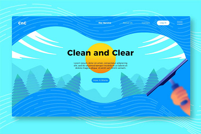 Clean and Clear - Banner & Landing Page app banner branding concept corporates design development graphic design icon illustration landing motion graphics recipe ui ui design ux ux design web web development website