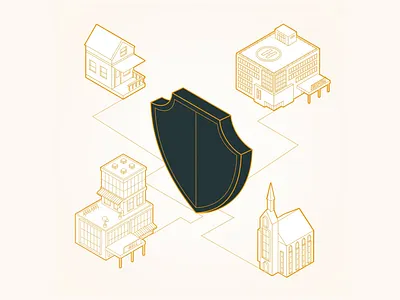 Protection Insurance after effects animation clean illustration insurance json vector