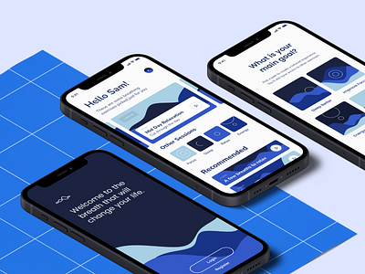 Breathology - Meditation App app breath breathing home screen meditation mobile splash screen uxui
