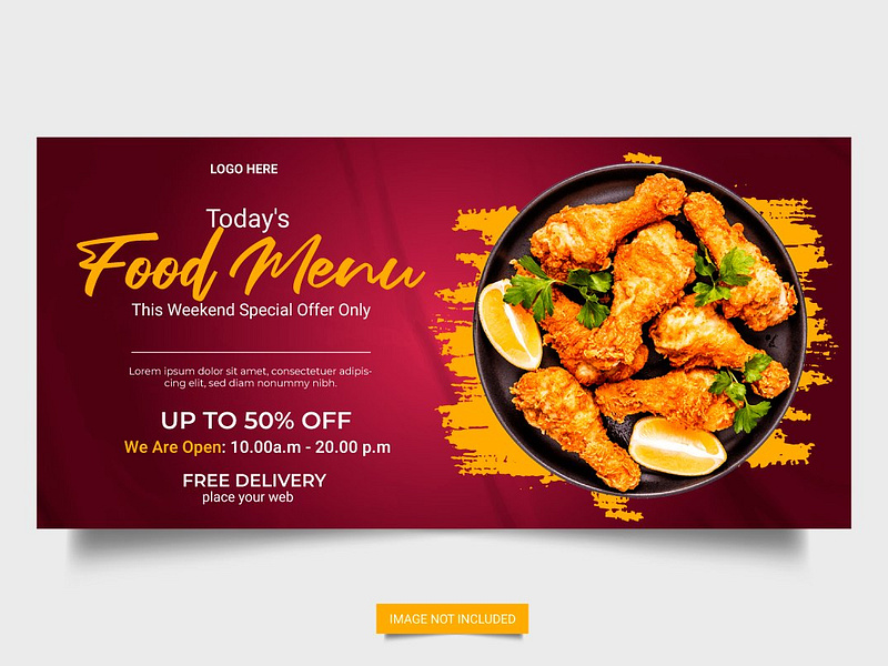 Food web banner template by Tanmoy Chandro Das on Dribbble