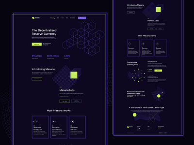 The Decentralized Reserve Currency banner black creative crypto cryptocurrency design dribbble enjoy ui ux finance ui webdesign