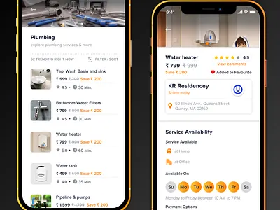 Home Service App Design animation app app design app ui appui design graphic design illustration ui uiux