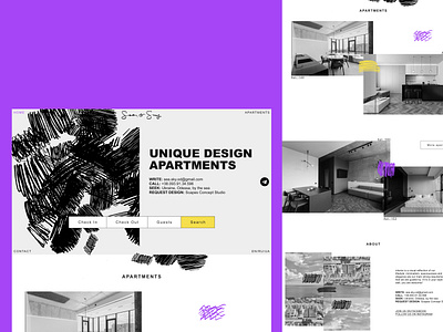 Sea&Sky design desktop minimal ui web