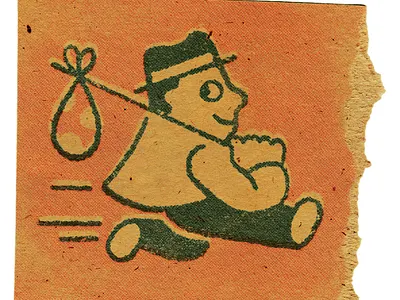 Coming - Going design ephemera illustration logo mcm mid century procreate retro texture vintage