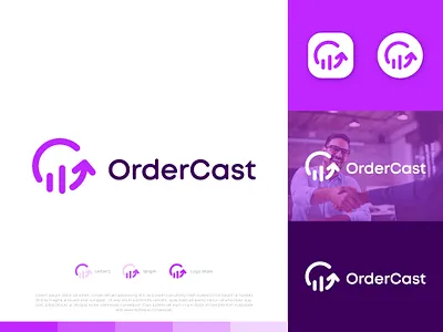 Order Cast Logo Design. app logo brand identity branding cast crypto design graph illustration letter c letter mark logo modern logo schedule technology trading