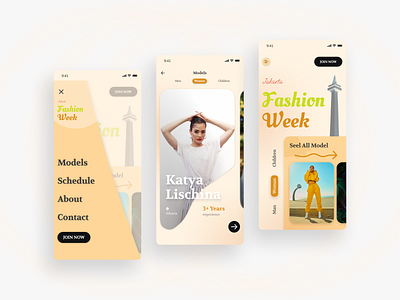 Fashion Event Application app for event fashion app for fashion design event event app fashion fashion app fashion mobile app mobile mobile design ui ui fashion app uiux