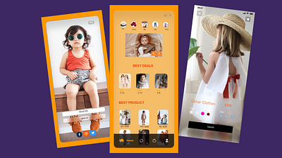 Mobile App For Kids app branding design graphic design illustration logo typography ui ux vector