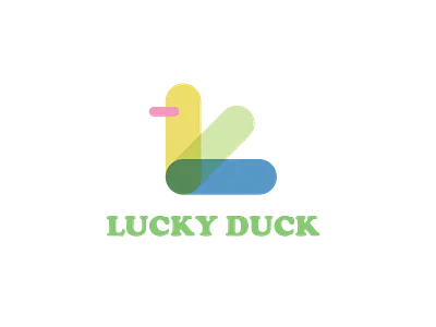 Lucky Duck logo branding graphic design illustration logo