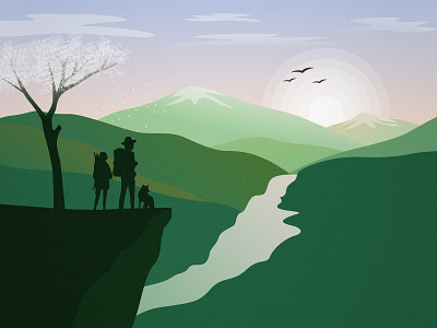 Welcome Spring illustration spring springtime upqode