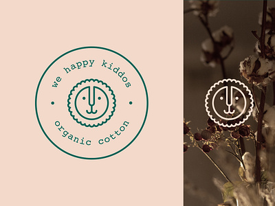 We Happy Kiddos - Logo Design animal brand identity branding clothing cotton design graphic design green kids kidsclothing lion logo logo design organic pictogram pink vector