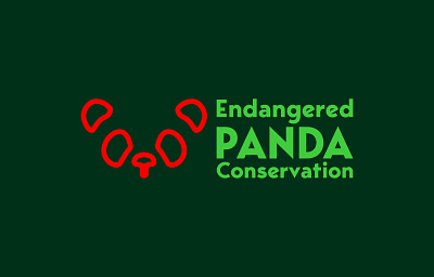 Daily Logo Challenge - Day 3 - Endangered Panda Conservation brand mark branding daily logo challenge design illustration logo minimal ui vector