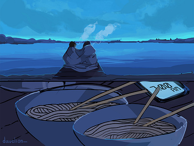 Blue hour blue hour character character art character artist character concept character design character illustration character study design digital digital art digital concept digital illustration elene davitashvili illustration scenery