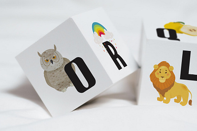 Animal ABC a z abc alphabet animals baby bird childhood design illustration kids lion owl rainbow toy vector