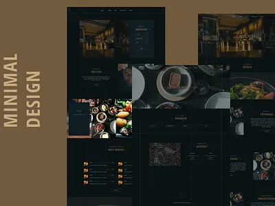 Minimal Design figma minimal restaurant ui website