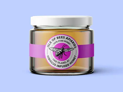 Isle of Bees Apiaries Honey Jar Labels