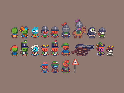 Grumpy Soldiers Mockup 2d 8bit clean game dev pixel pixel art retro simple smooth strategy game unity