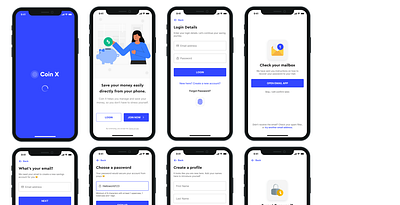 COIN X app design ui