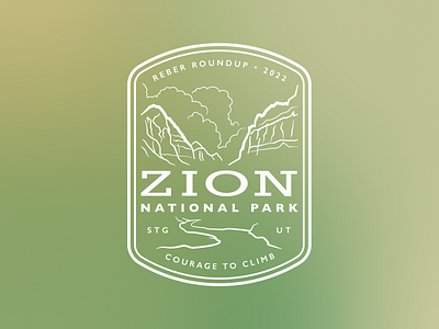 Zion National Park Family Reunion T-shirt Graphic family reunion graphic design illustration line art logo national park outdoors rock formation vector zion