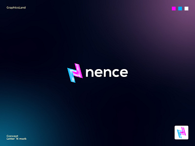 Letter N logo concept Nence logo app app logo best logo branding design graphic design letter n logo logo n icon n logo n logo concept n logo design n logo free n logo png n text icon nence logo neon logo neon logo concept ui vector