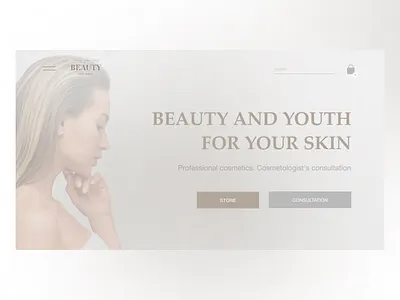 Cosmetics store design store ui web webdesign