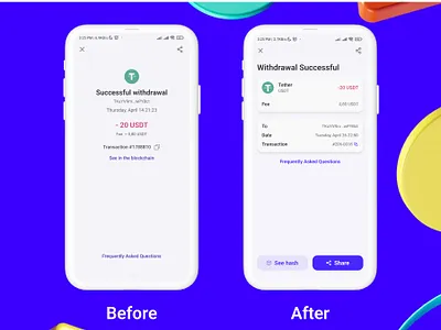 Belo App | Transaction Details Proposal 2/2 app blockchain crypto design ui ux wallet web3