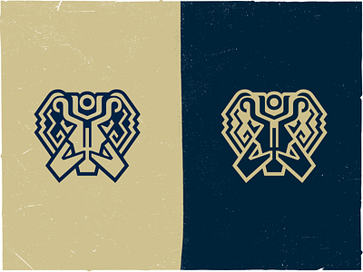 Carthage Emblem minimal version ancient animal branding face icon logo minimal ui vector