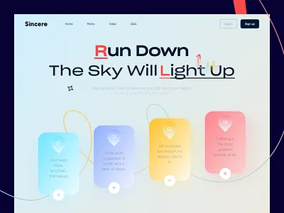 Web Design for Sincere【demo】 animation app branding design icon illustration logo tabbar ui ux web website