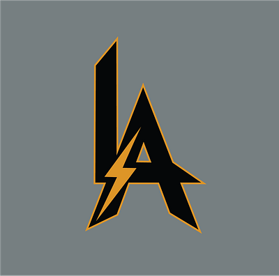 L.A. Bolt design graphic design logo vector