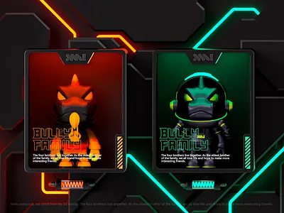 Bully Family 3d design ip 三维 手办 盲盒