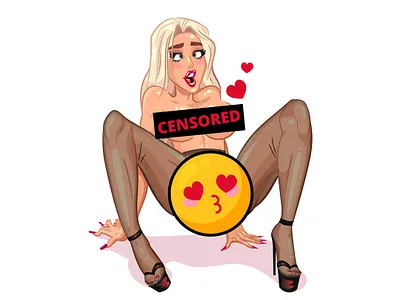 NFT Alexa alexa blonde character digital art female illustration influencer lgbtq model nft pinup vector woman