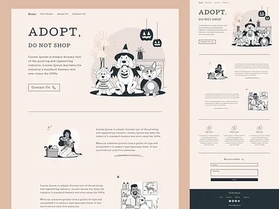 The Pet Rescue and Care website UI design figma graphic design landing page ui ui ux uiux ux web web design website website design