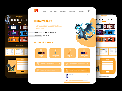 [Web Responsive] Portfolio Cenaswesley 2022 3d animation branding design graphic design illustration logo ui vector web design