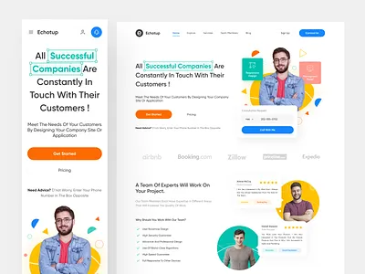 Echotup | Responsive Version app app design branding company design design team designer mobile design mobile version product design responsive site design startup startup team team ui uidesign ux uxdesign
