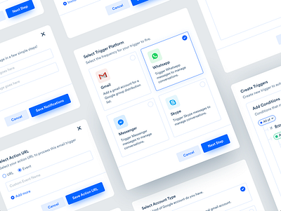 A collection of modals - Product UI Popups & Dialogues acquire clean ui creative product ui design experience minimal ui cards modal ui modern ui popup product ui product ux saas software ui ui ui cards ui design ui elements ux widget
