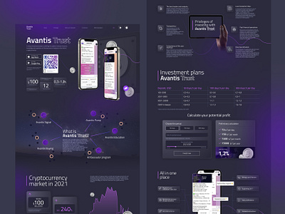 Landing page Trust after effect animation application dashboard design figma landing trust ui website