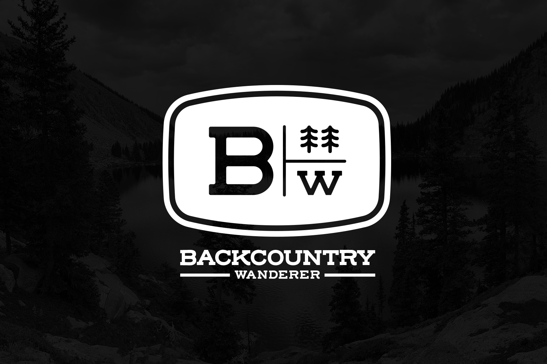 Backcountry Wanderer Utility Badge badge branding graphic design logo vector