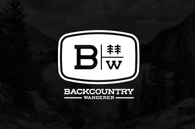 Backcountry Wanderer Utility Badge badge branding graphic design logo vector