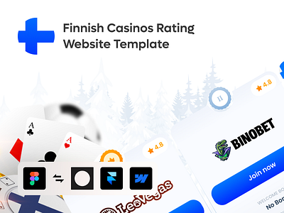 Free Casinos Rating Design Template app cards casino chart dashboard design figma finland framer free gambling illustration saas template ui ux webapp webdesign webflow wix