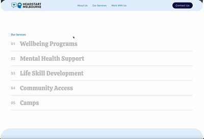 Headstart Melbourne - Interactive Features branding design graphic design logo ui ux web design