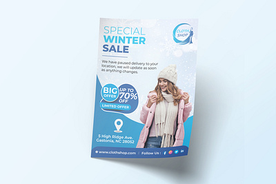 Winter Sell Flyer Design clothingsale coldweatherstyle cozyfashion creativedesign customflyer fashiondeals flyerdesign leafletdesign limitedtimeoffer marketingmaterials onesheetdesign posterdesign printmarketing saleflyer seasonalsale wintercollection winterfashion wintersale winterstyle winterwardrobe