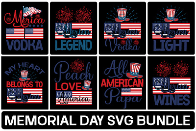 MEMORIAL DAY SVG BUNDLE 3d animation branding graphic design logo motion graphics ui