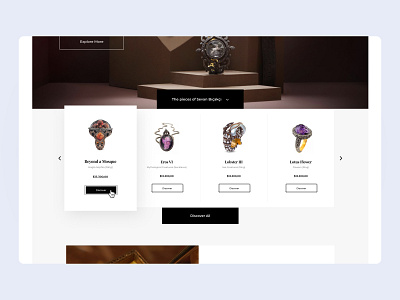 Sevan Bıçakçı Jewellery (Product card) branding commerce creative dashboard flat home homepage interaction jewellery landingpage mobile order responsive ring shopping ui uiux web web design