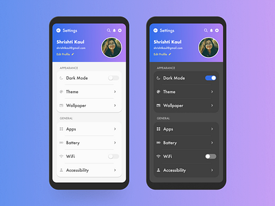 Settings Page #DailyUIChallenge design graphic design mobile mobile design mobile interface ui ui designer uidesign uidesigner uiux uiuxdesign user interface user interface design ux design uxdesign web design