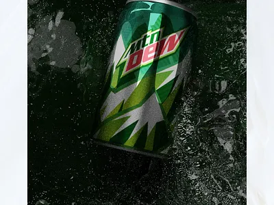 MOUNTAIN DEW 3d blender branding design graphic design logo