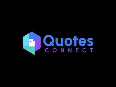 Quotes Connect Logo Animation animation branding design graphic design illustration logo motion graphics