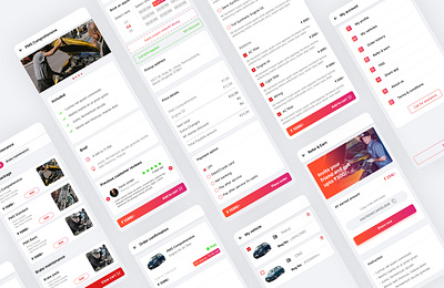 AutoFikar an online vehicle service booking app app app design booking branding design illustration logo mobile app mobile app design service booking ui ui deisgn ui design vector vehicle booking